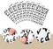 8 Sheets Vinyl Letter Stickers Self Adhesive Alphabet Stickers (Black)